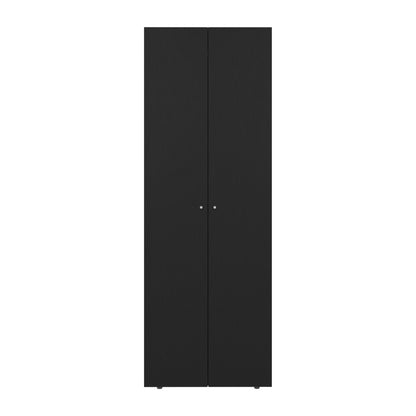 Combo Closet H-200 Siete Puertas, Almacenamiento, Optimizacion, Zapatero, Color Negro