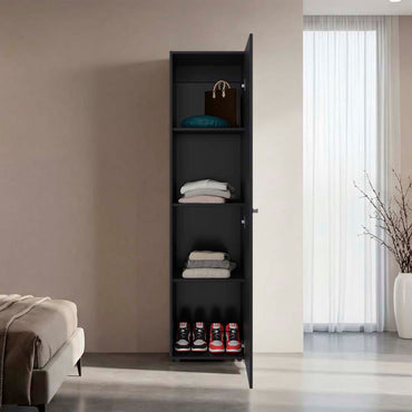 Closet Tuhome Dreams M5 Una Puerta Con Espejo, Wengue