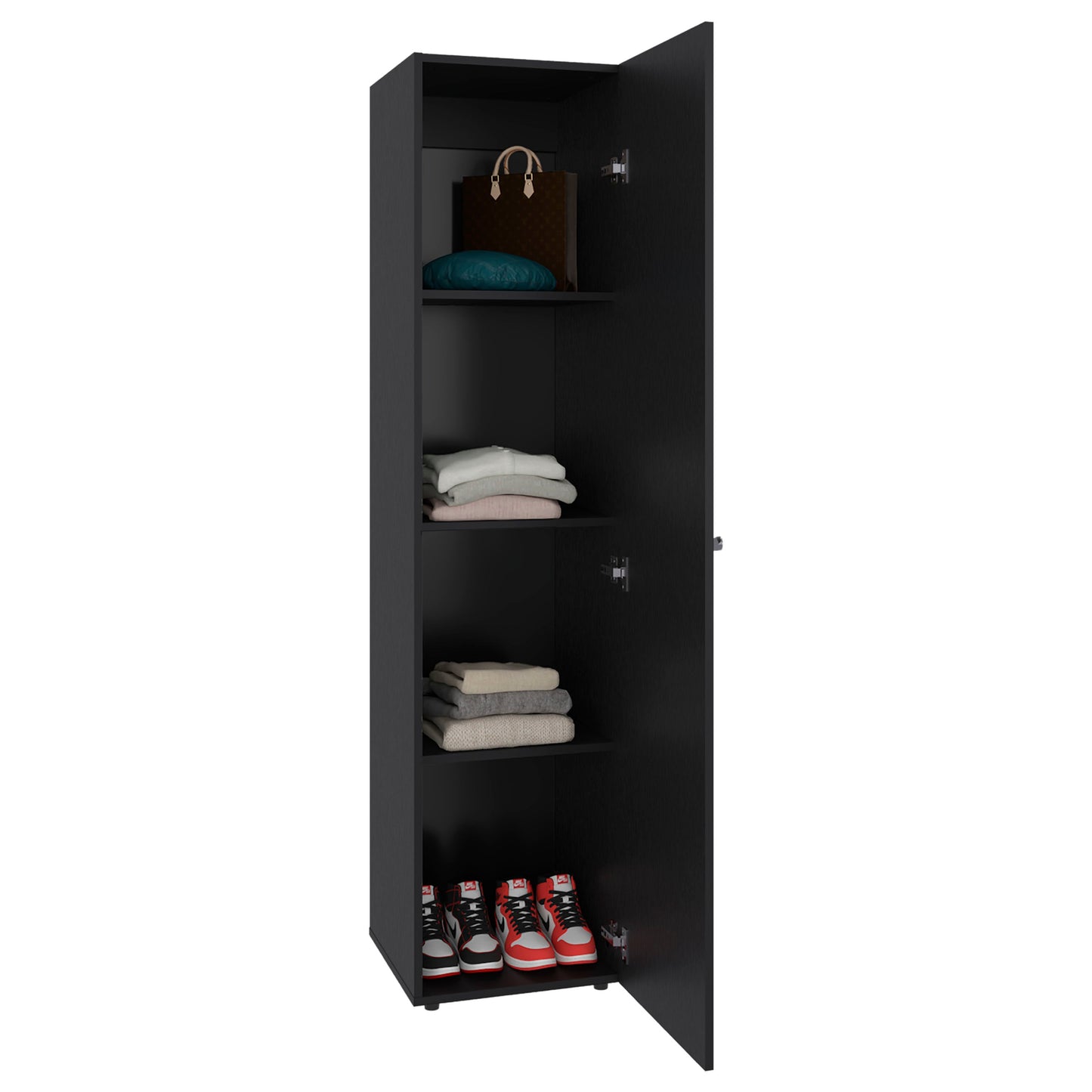 Closet Tuhome Dreams M5 Una Puerta Con Espejo, Wengue