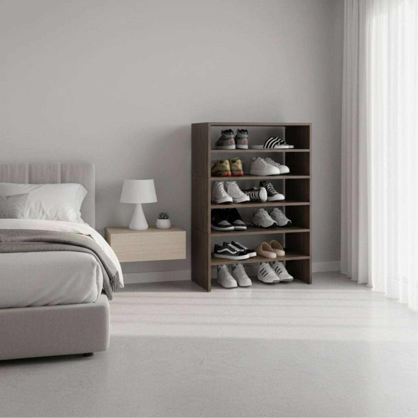 Modulo Zapatero Z-72 Apilable Seis Niveles, Milan