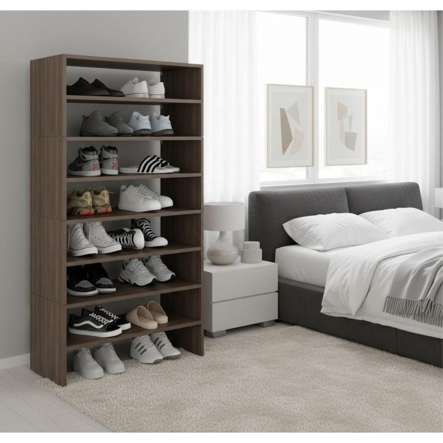 Modulo Zapatero Z-72 Apilable Ocho Niveles, Milan