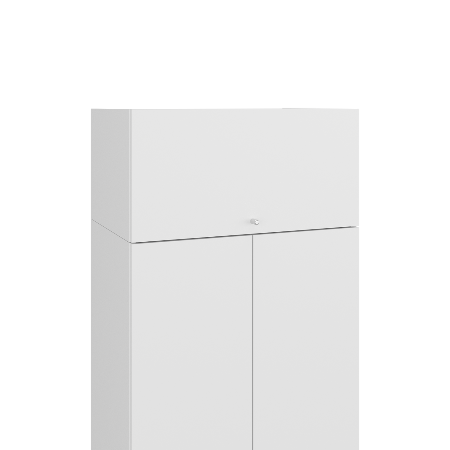 Combo Closet H-200 Tres Puertas, Almacenamiento, Zapatero, Color Blanco