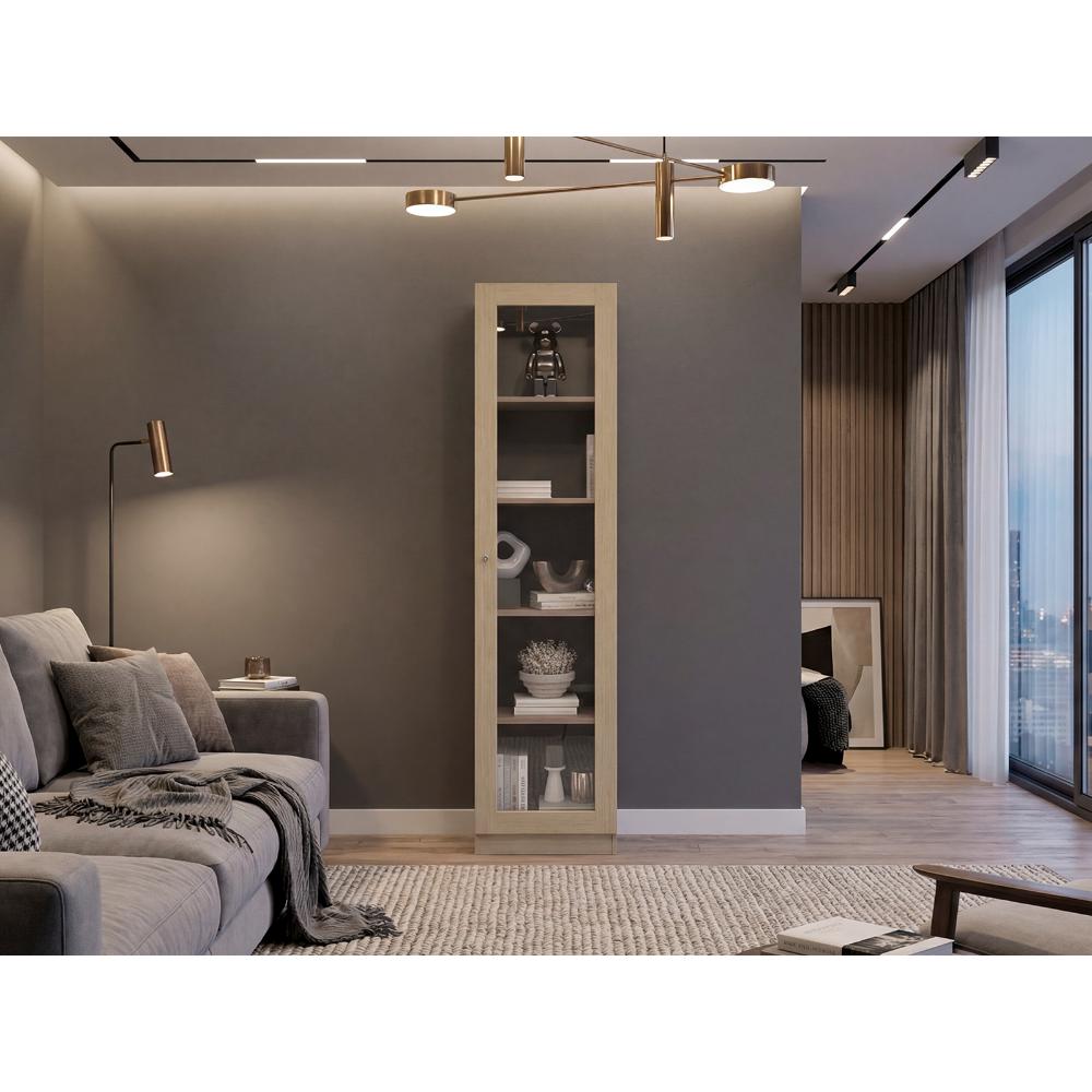 Estante Vitrina E6 Home E Una Puerta - 1c