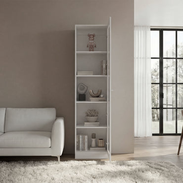 Estante Vitrina E6 Home E Una Puerta, Blanco