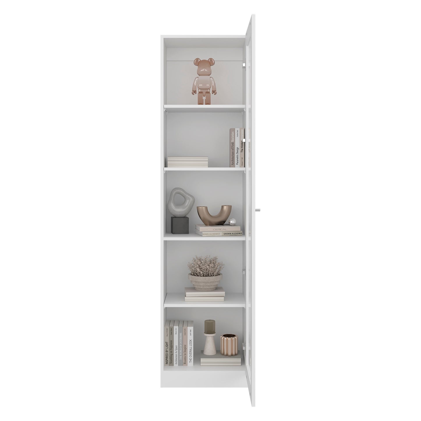 Estante Vitrina E6 Home E Una Puerta, Blanco