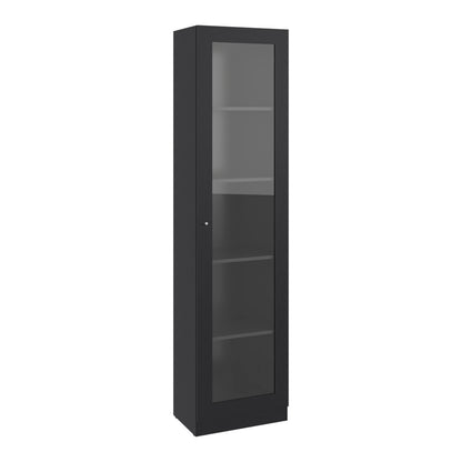 Estante Vitrina E6 Home E Una Puerta, Wengue