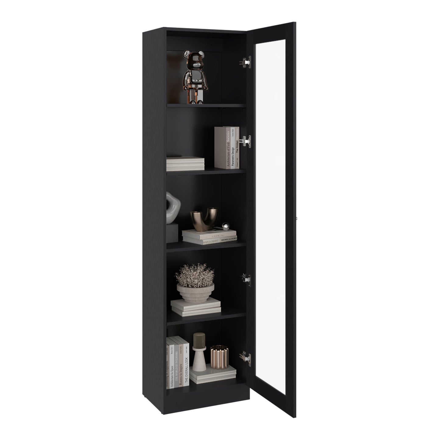 Estante Vitrina E6 Home E Una Puerta, Wengue
