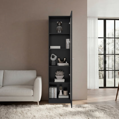 Estante Vitrina E6 Home E Una Puerta, Wengue