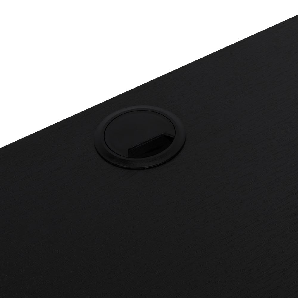 Escritorio Astana, Wengue Negro,  con entrepaños y con amplio espacio de trabajo