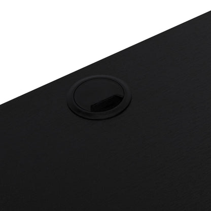 Escritorio Astana, Wengue Negro,  con entrepaños y con amplio espacio de trabajo