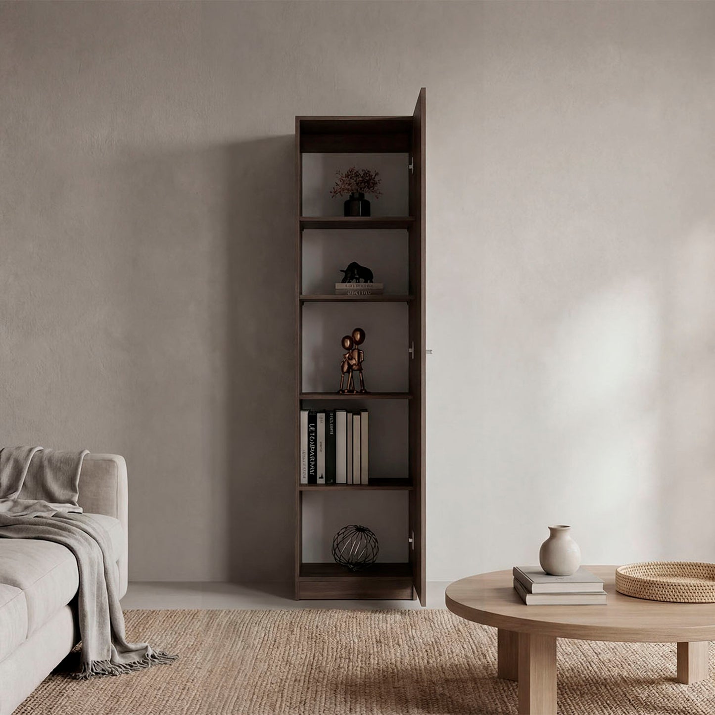 Estante E5 Home E Una Puerta, Milan y Blanco