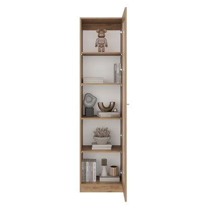 Estante Vitrina E6 Home E Una Puerta, Macadamia