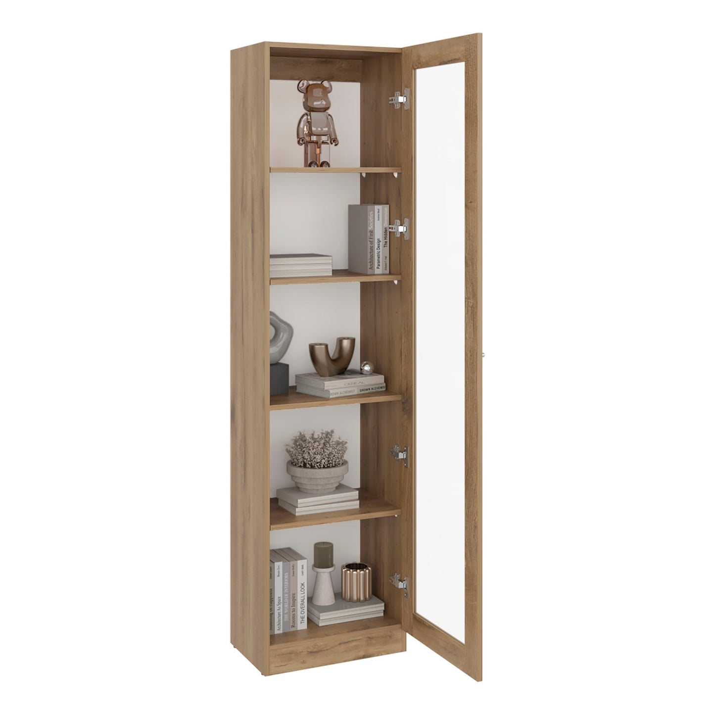 Estante Vitrina E6 Home E Una Puerta, Macadamia