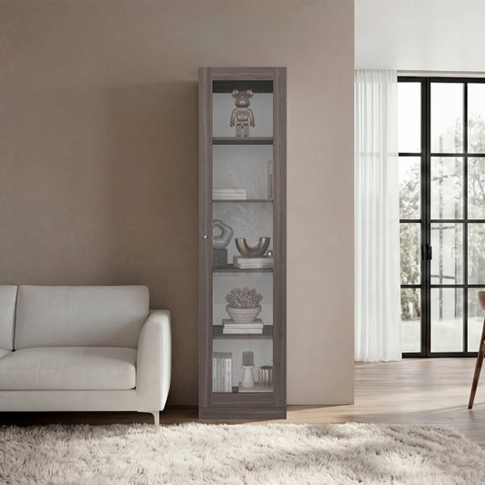 Estante Vitrina E6 Home E Una Puerta, Milan y Blanco