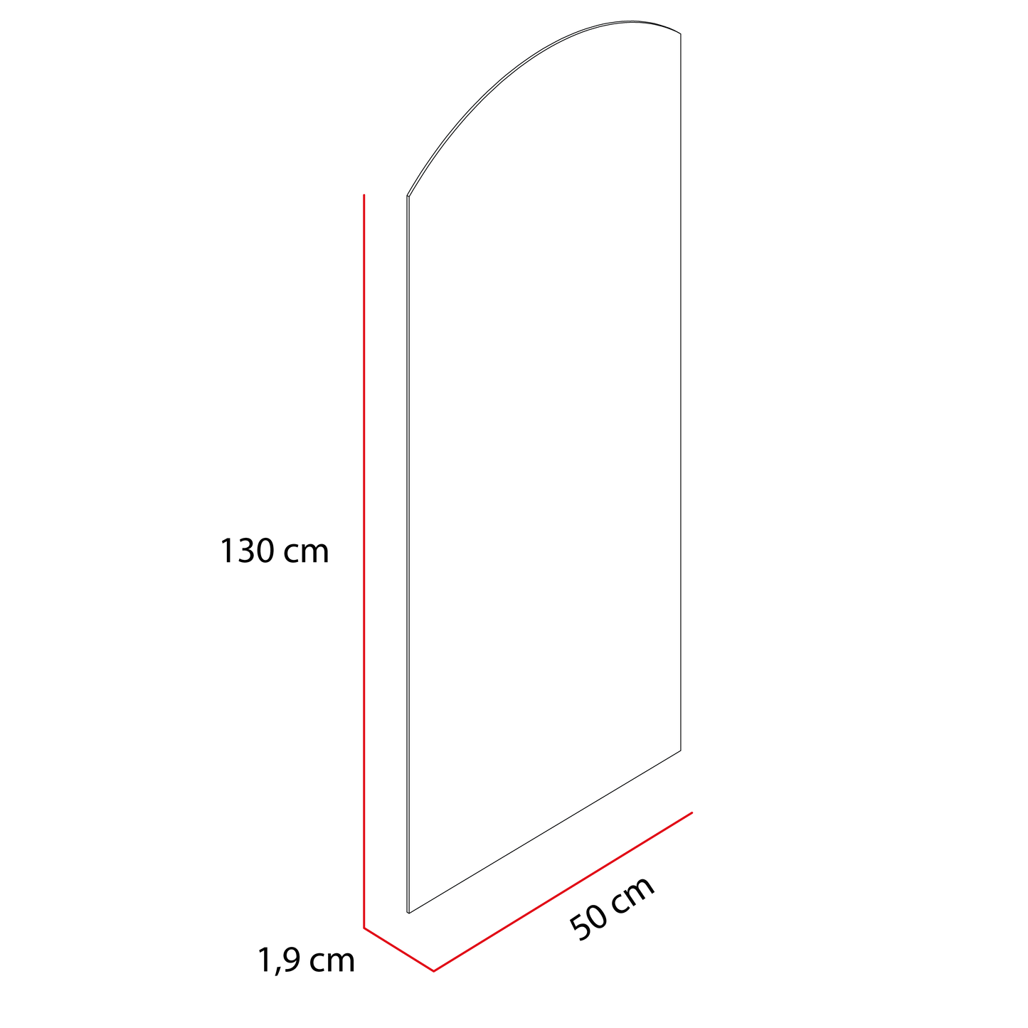 Espejo Oporto, con Forma Rectangular