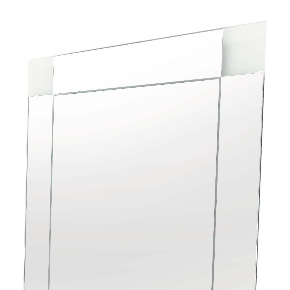 Espejo Yorlin Rectangular Diseño Sandblasting