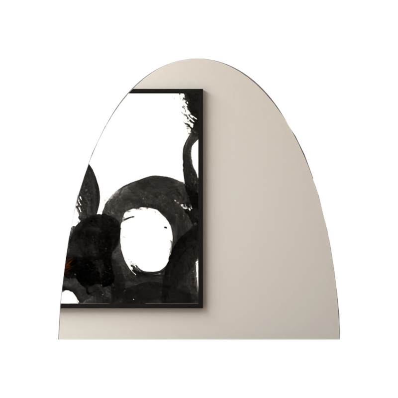 Espejo Sorano, con forma semicírculo