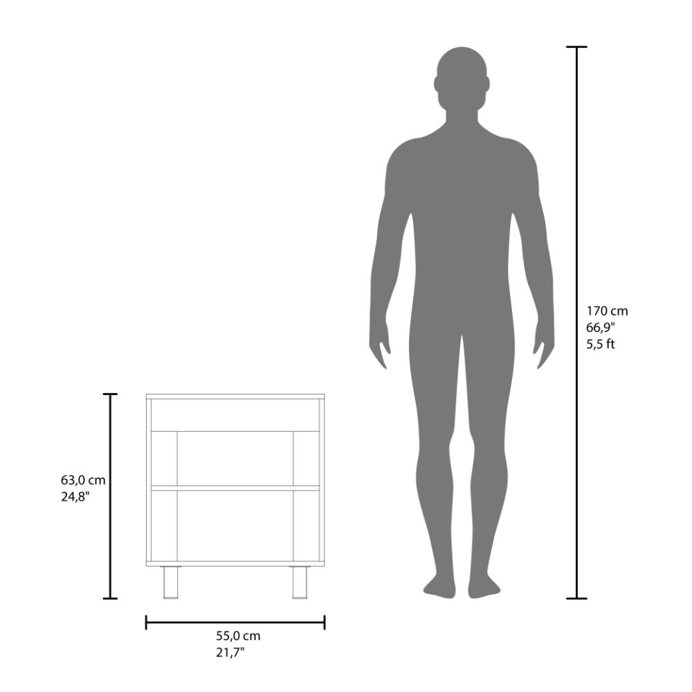 Mueble Para Lavamanos Marlo Dos Puertas, Wengue Y Fresno