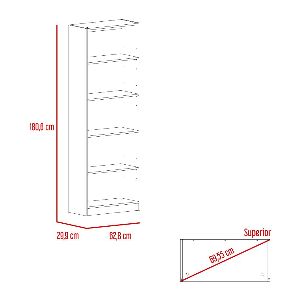 Estante E3Home, Macadamia, con varios entrepaños