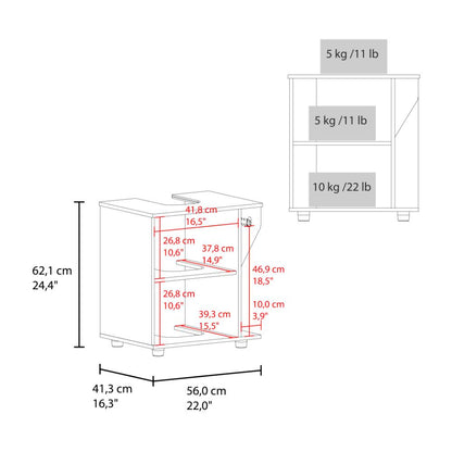 Mueble Para Lavamanos Phillips Con Una Puerta, Blanco