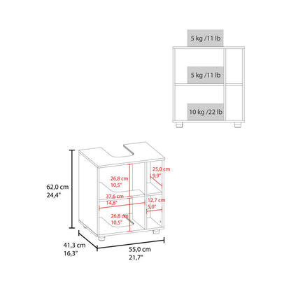 Mueble Para Lavamanos Pascuale, Una Puerta - Blanco