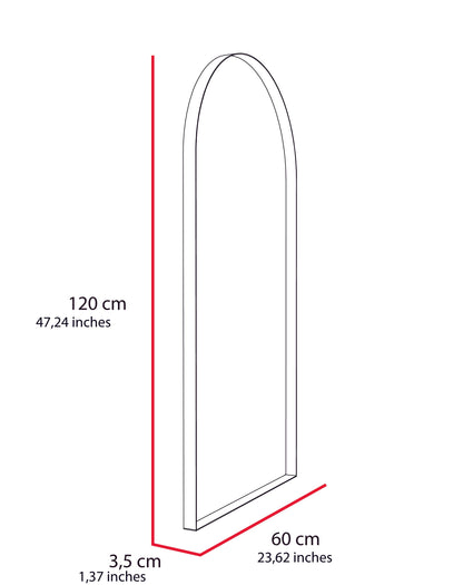 Espejo Dalton, con forma rectangular