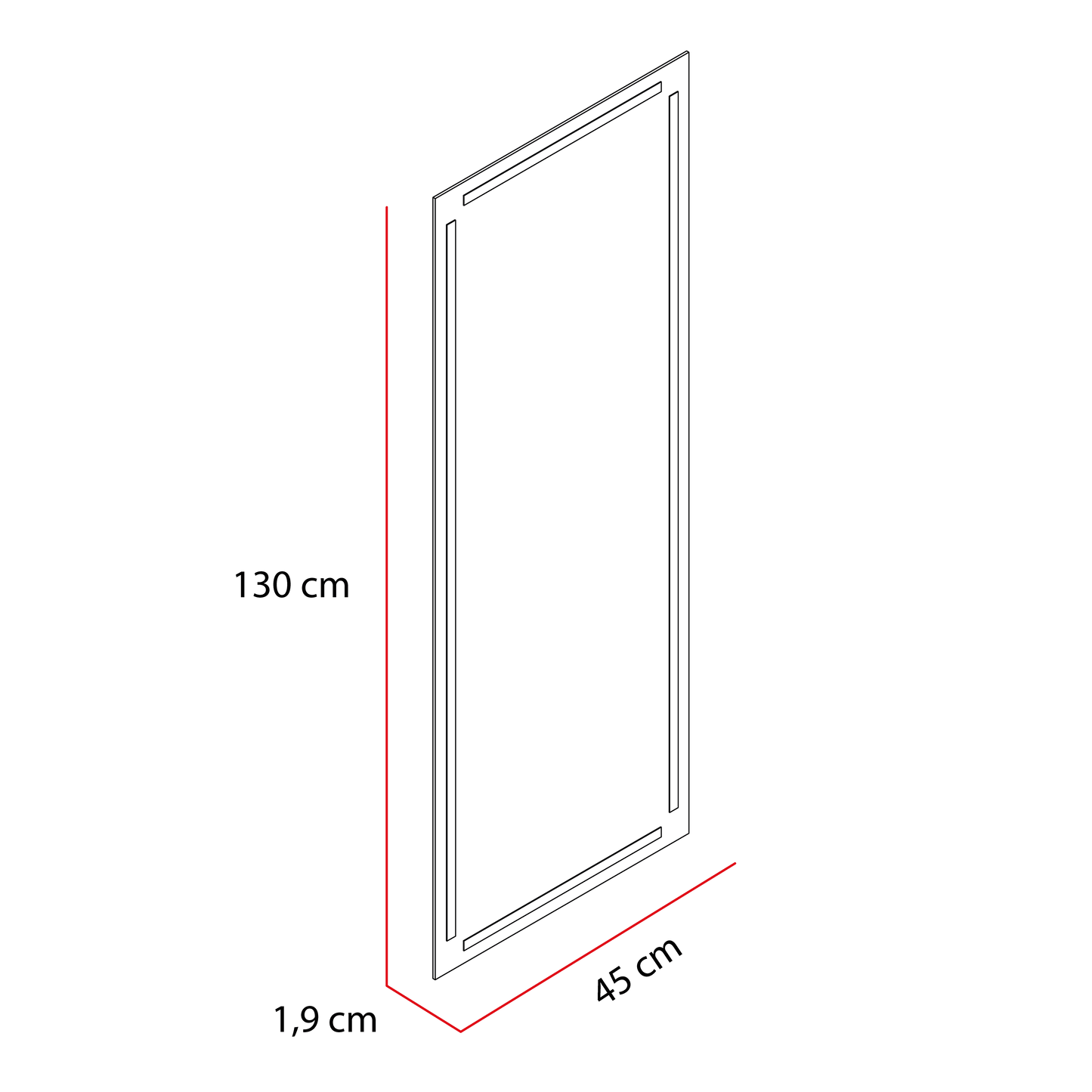 Espejo Lugo, con Forma Rectangular