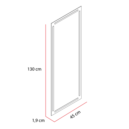 Espejo Lugo, con Forma Rectangular