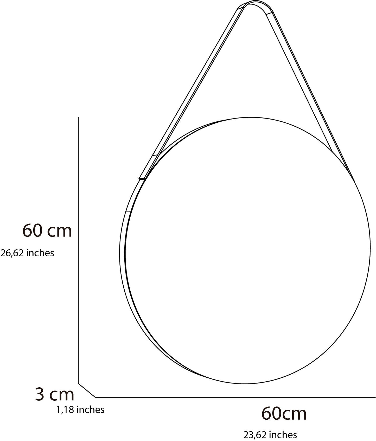 Espejo Persa, con forma circular