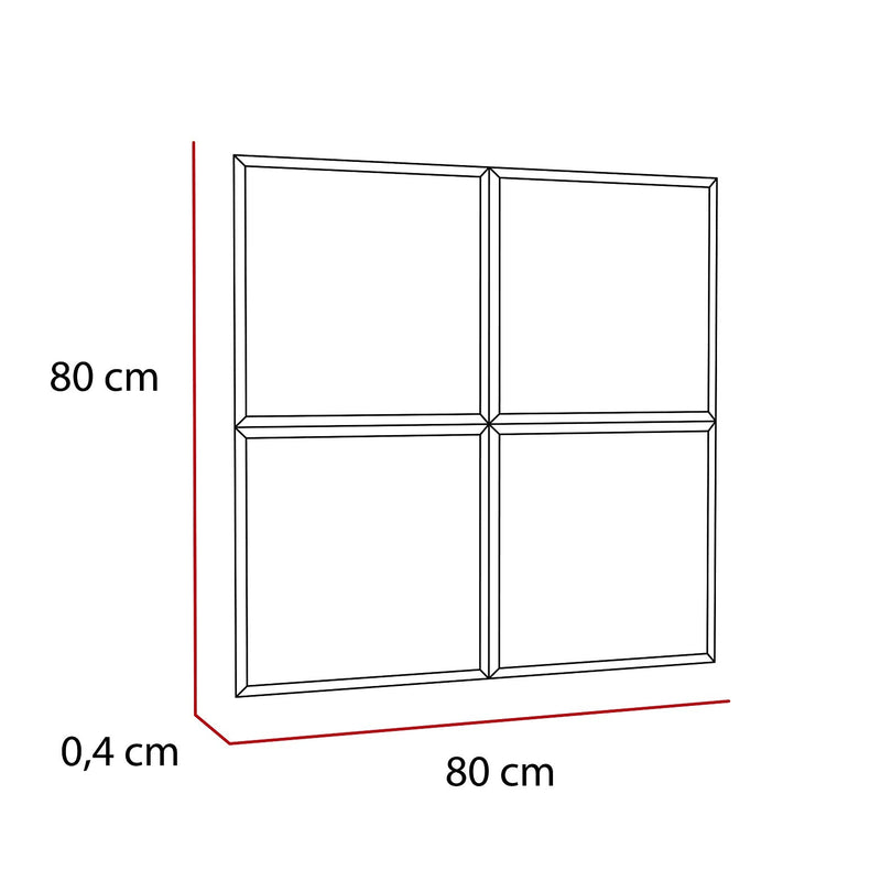 Espejo Malta, con forma cuadrada
