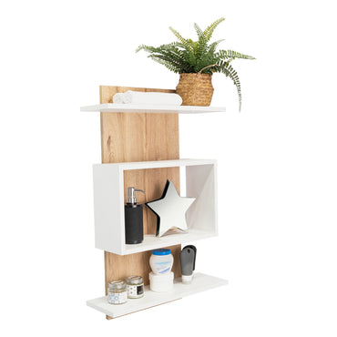 Repisa Organizadora De Baño Massana, Duna Y Blanco
