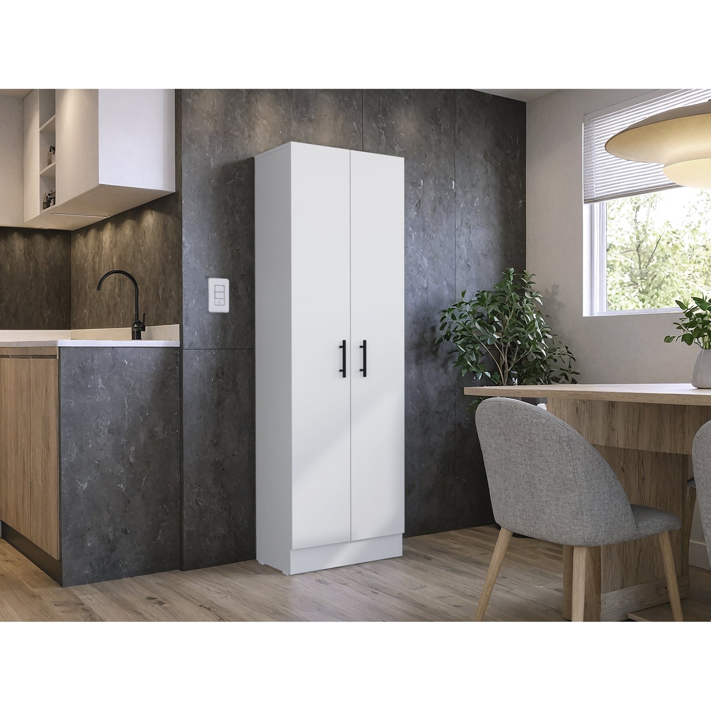 ALACENA MULTIUSOS KITCHEN 2 PUERTAS, BLANCO