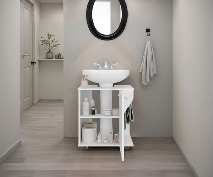 Mueble Para Lavamanos Phillips Con Una Puerta, Blanco