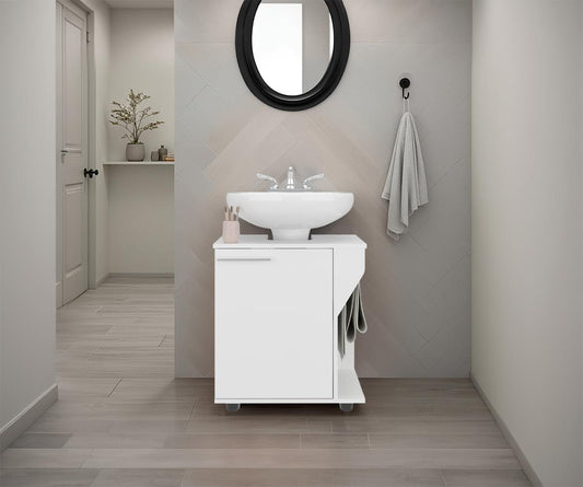 Mueble Para Lavamanos Phillips Con Una Puerta, Blanco