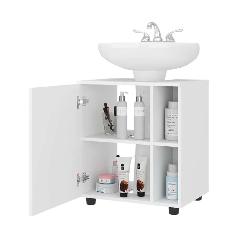 Mueble Para Lavamanos Pascuale, Una Puerta - Blanco