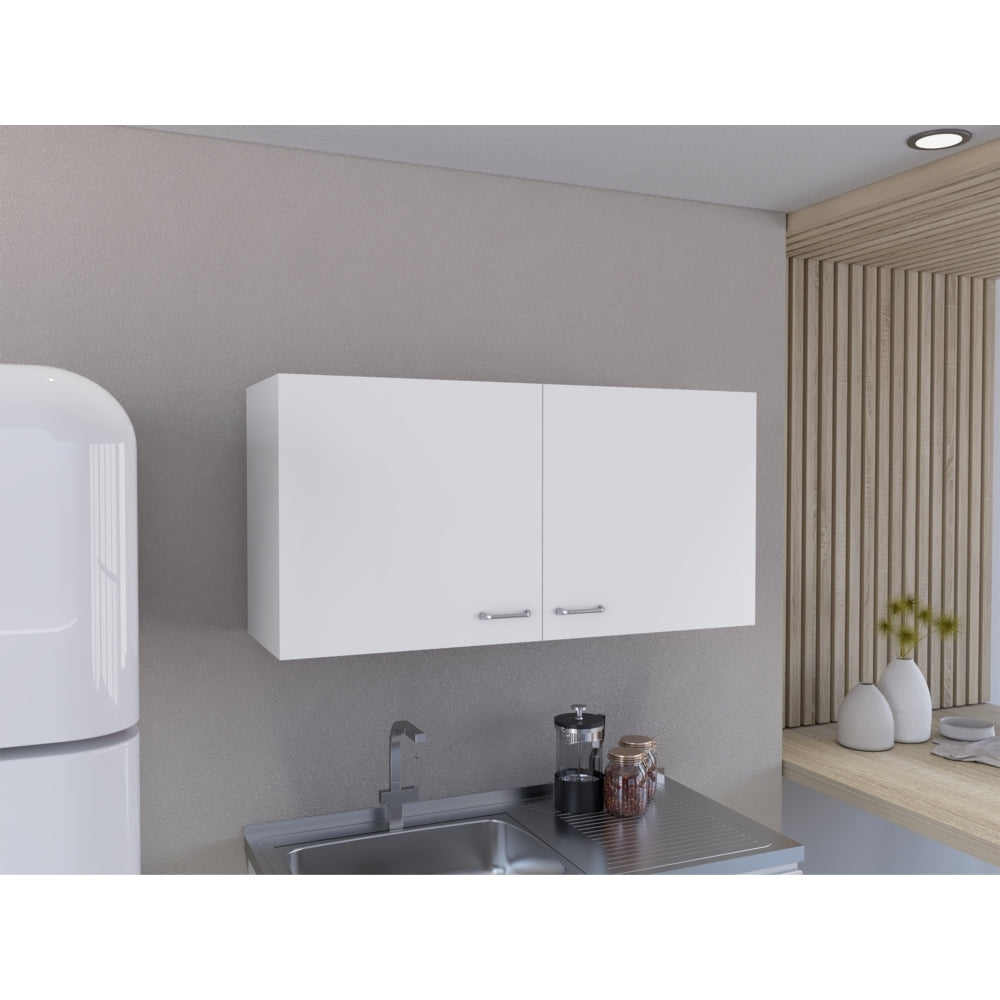 Mueble Superior Cocina Napoles 100 Cm, Blanco, con Gran Capacidad de Almacenamiento