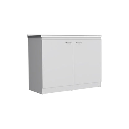 Mueble Inferior Cocina Napoles 120 Cm, Blanco, con Gran Capacidad de Almacenamiento