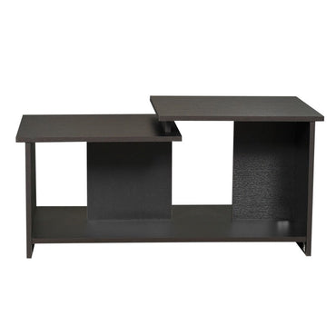 Mesa de Centro Wema Negro, con variedad de entrepaños