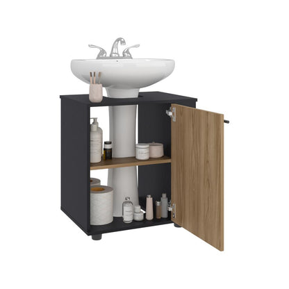 Mueble Para Lavamanos Phillips Una Puerta Wengue Y Fresno