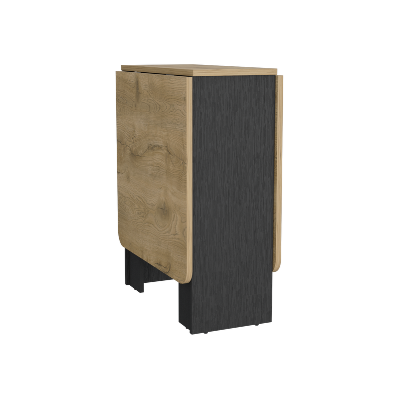 Mesa Abatible, Compact, Wengue y Macadamia, con amplio espacio para colocar objetos