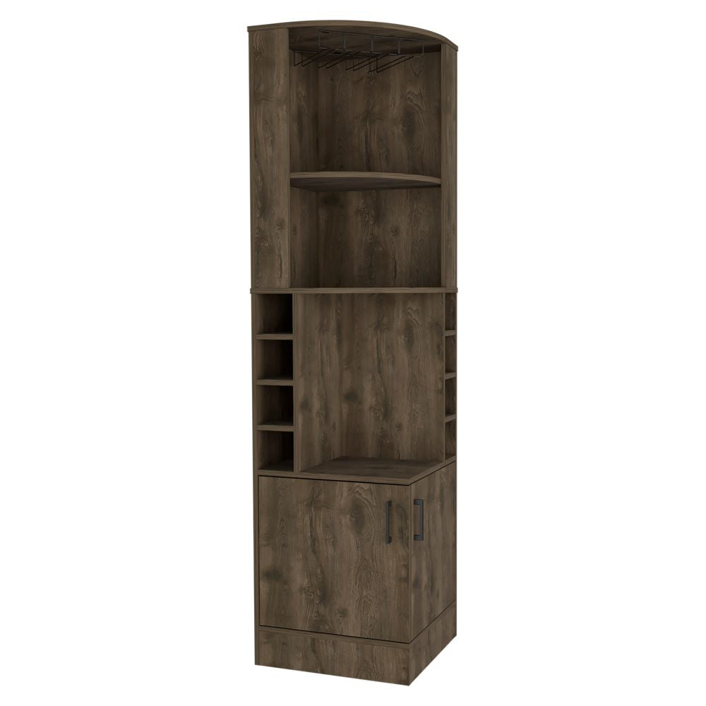 Mueble Bar Esquinero Andorra Color Bellota Para Sala De Estar