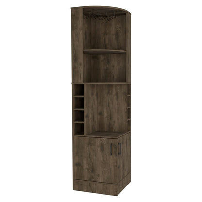 Mueble Bar Esquinero Andorra Color Bellota Para Sala De Estar