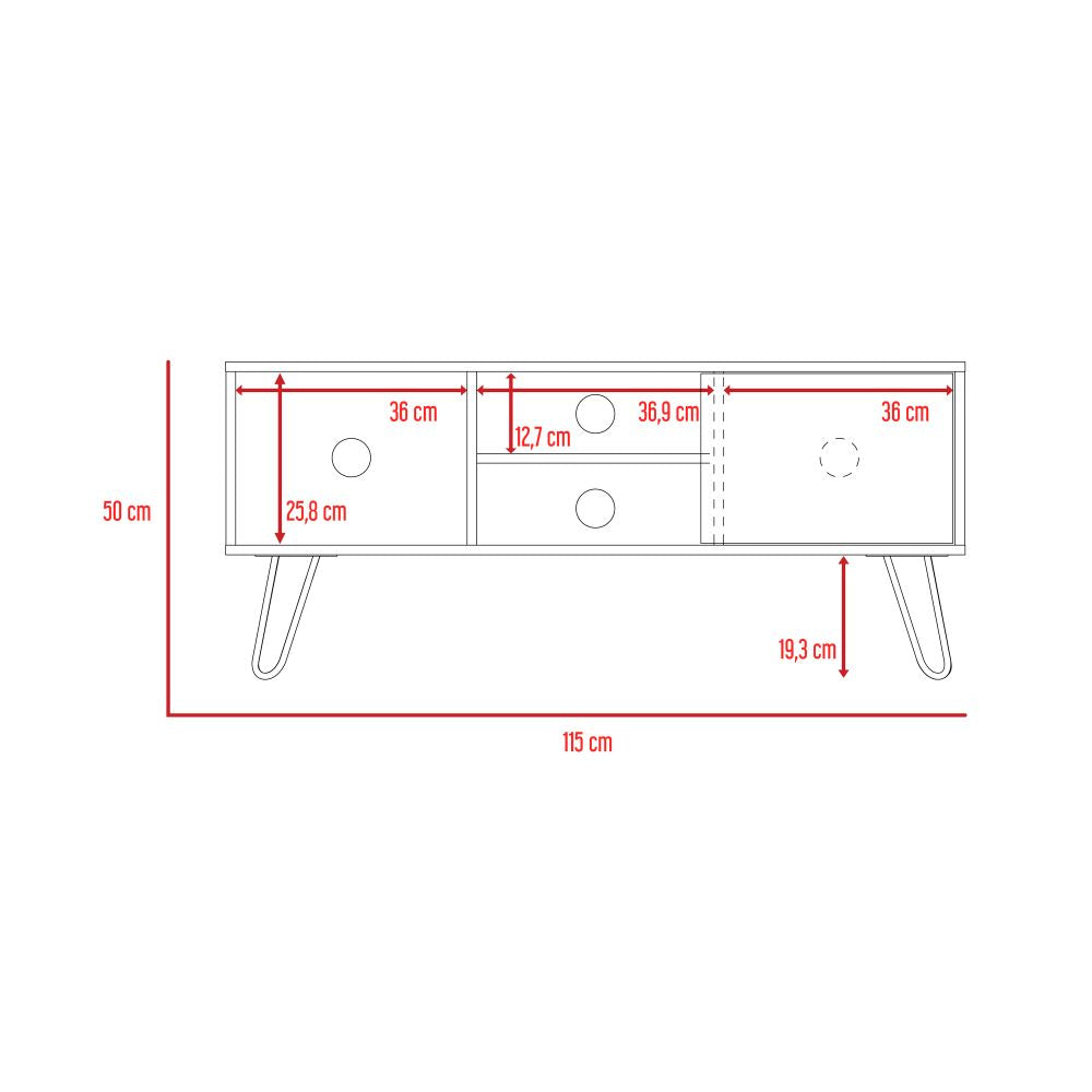 Mueble Para TV Andorra Color Bellota Para Sala De Estar