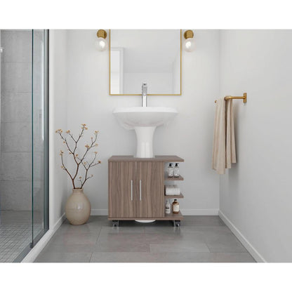 Optimizador Lavamanos Bath 300 Dos Puertas,  Avellana y Blanco