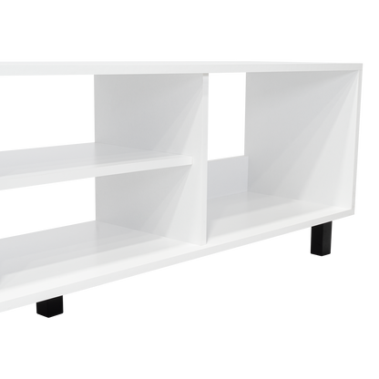 Mesa Para Tv Tunez, Blanco Duqueza, Para Televisor Hasta 70 Pulgadas