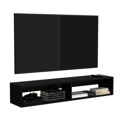 Rack Flotante, Negro, Para Televisor De 70 Pulgadas