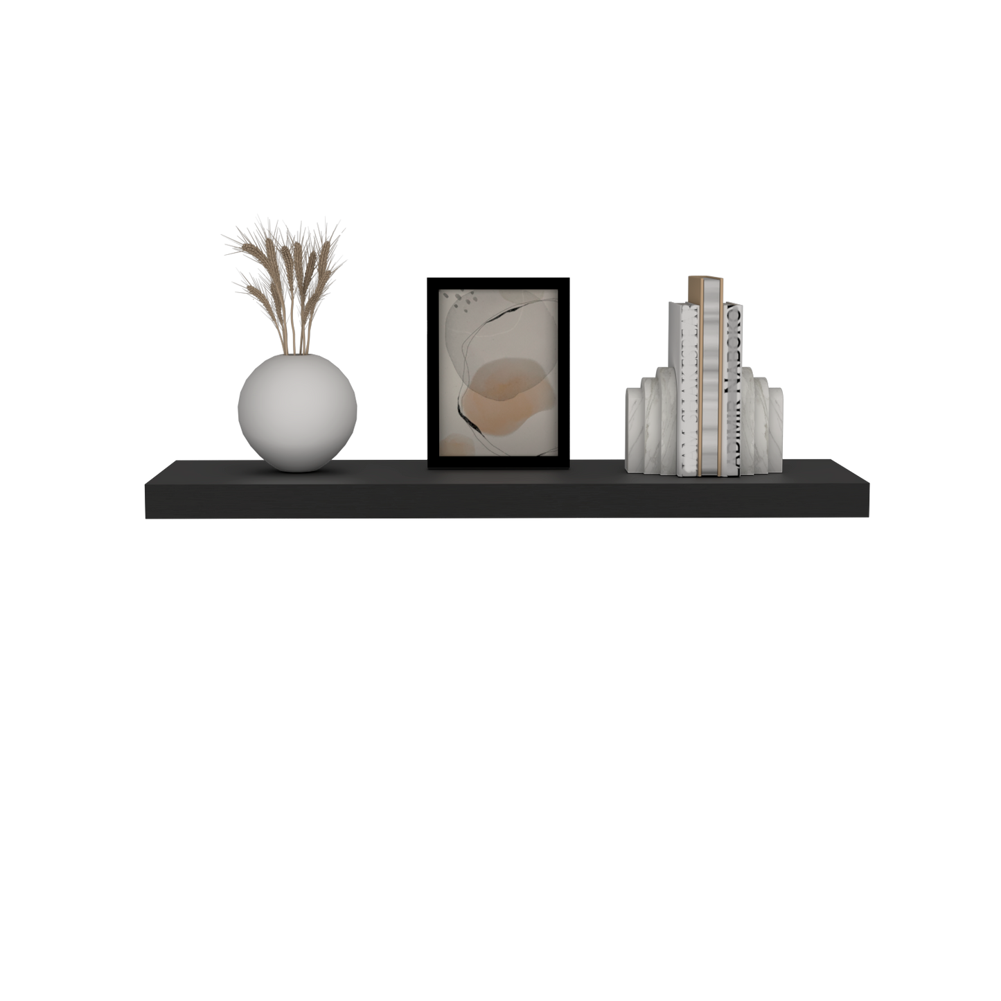 Repisa Flotante Maca, Negro