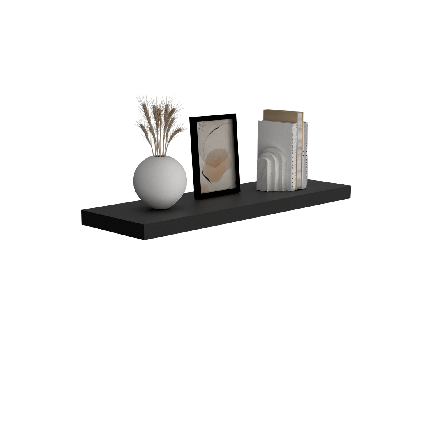 Repisa Flotante Maca, Negro