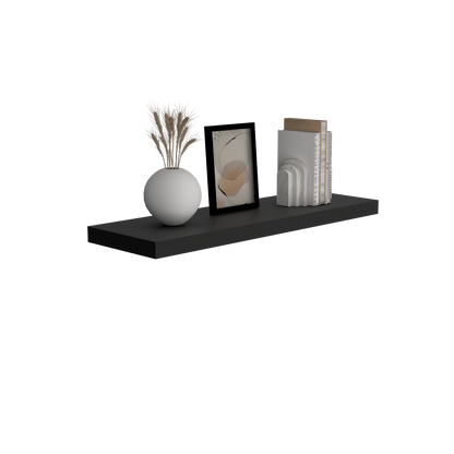 Repisa Flotante Maca, Negro