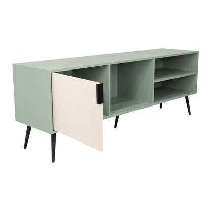 Rack Tv65 Vulcan Una Puerta, Agave Y Toquilla